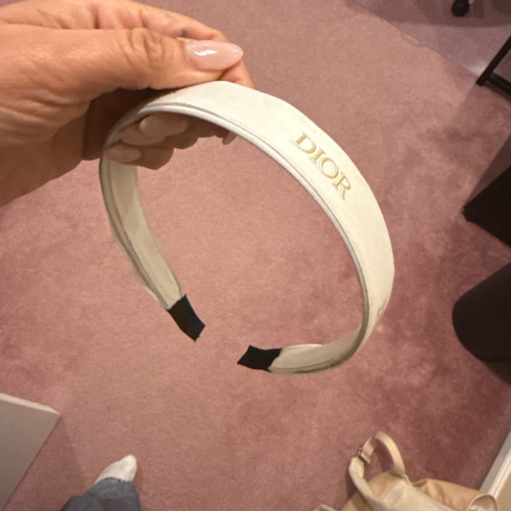 Dior Ivory and Gold Headband